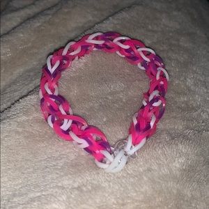Rainbow loom heart bracelet